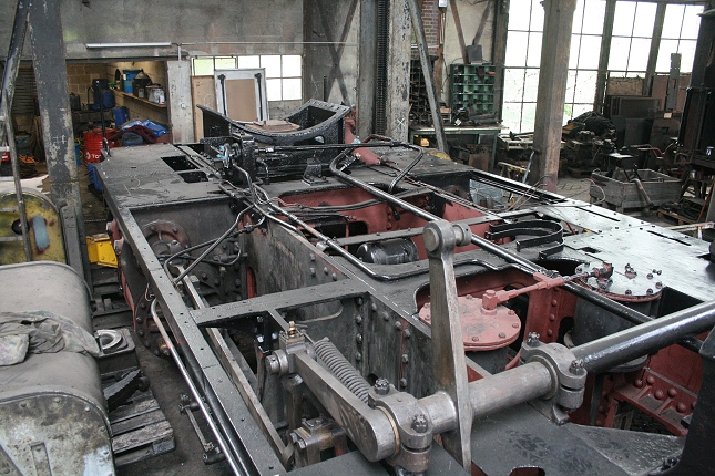 Le châssis de la locomotive à vapeur 140 C 231 (photo Ajecta / P.Berger)