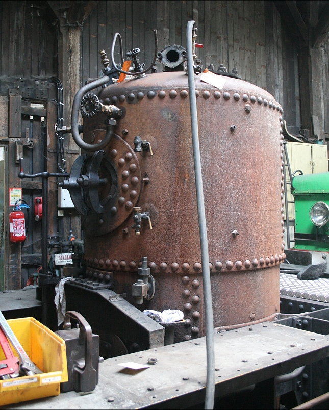 La chaudière de la locomotive Cockerill "Suzanne" (photo Ajecta)