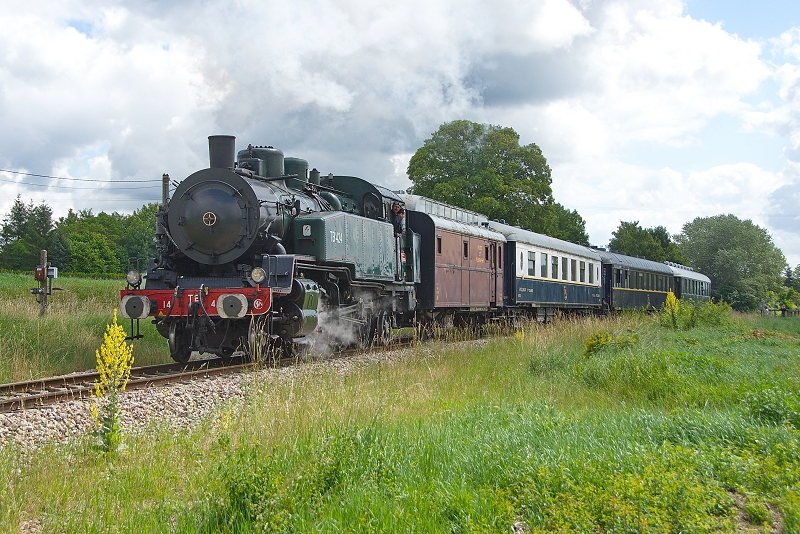 C'est parti sur la ligne à voie unique de Flamboin à Montereau (photo C. Santiciolli)