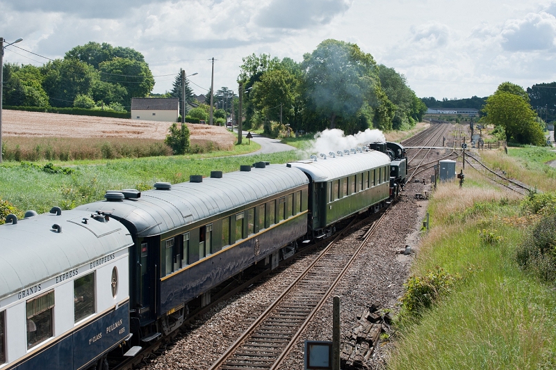 Entrée en gare de Flamboin (photo J. Tasma)