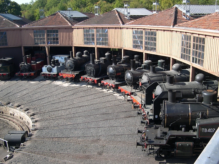 La collection de locomotives à vapeur de l'AJECTA à Longueville